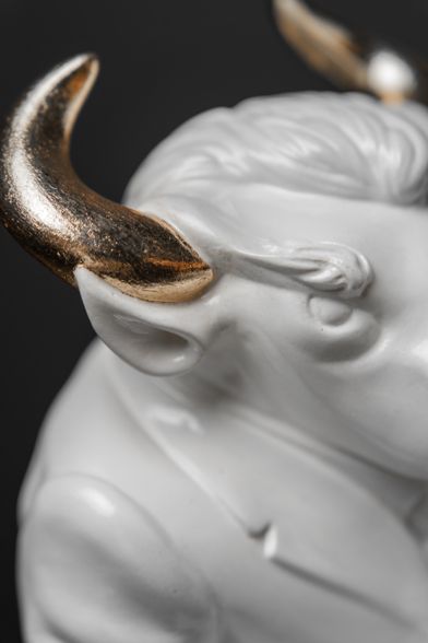 Statuette The Important Taurus with Gold