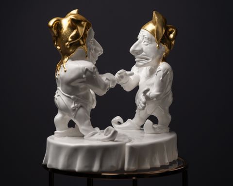 Statuette The Twisted Gemini With Gold