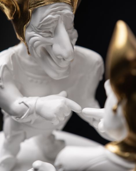 Statuette The Twisted Gemini With Gold