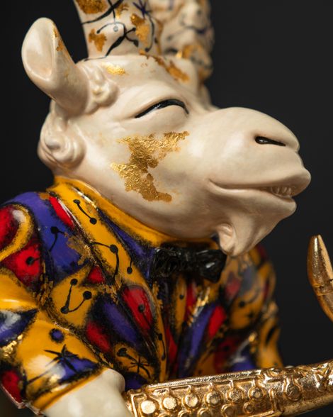 Statuette “Capricorn in the Rhythm of Jazz” — Carnival Collection