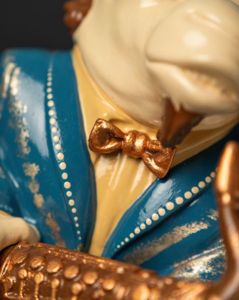 Statuette “Capricorn in the Rhythm of Jazz” — Blue Masquerade