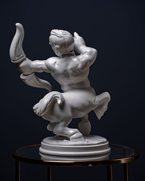 White Statuette Sagittarius