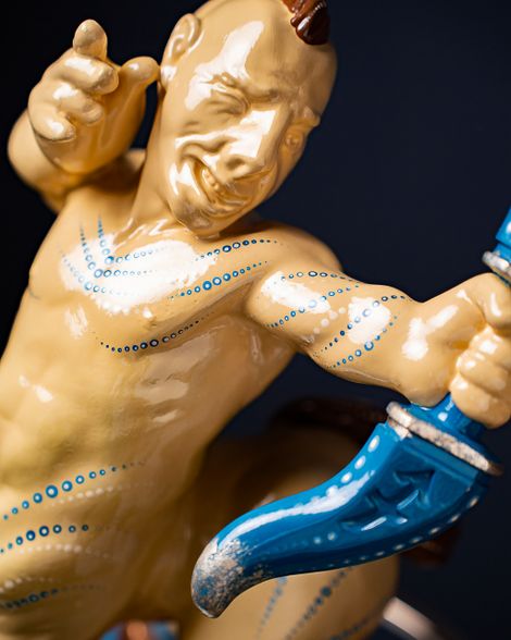 Statoette Sagittarius Blue Masquerade