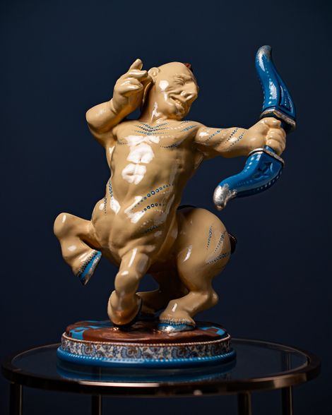Statoette Sagittarius Blue Masquerade