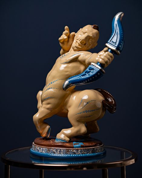 Statoette Sagittarius Blue Masquerade