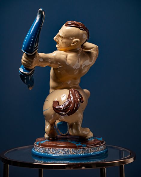 Statoette Sagittarius Blue Masquerade