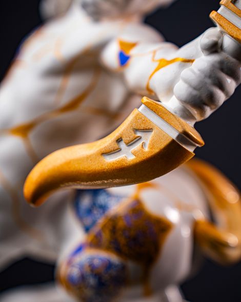 Statuette Sagittarius — Zodiac Kintsugi