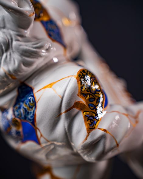 Statuette Capricorn – Zodiac Kintsugi