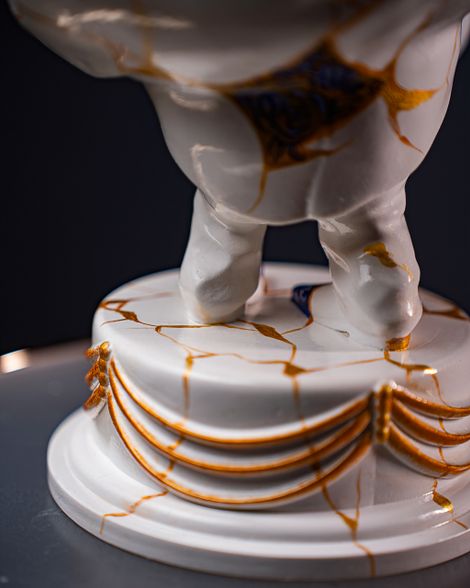 Statuette Capricorn – Zodiac Kintsugi