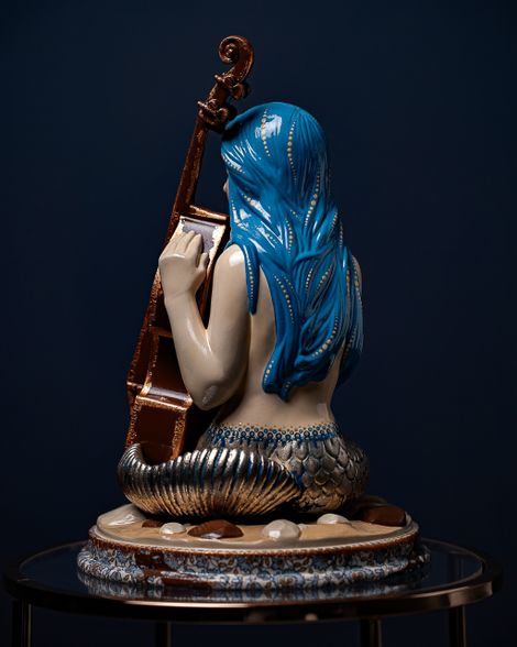 Statuette “Musical Virgo" Blue Masquerade