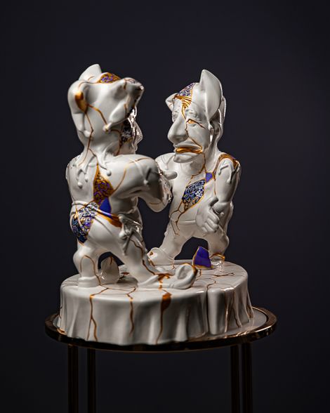 Statuette Gemini – Zodiac Kintsugi