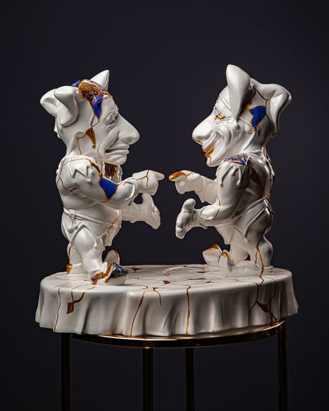 Statuette Gemini – Zodiac Kintsugi