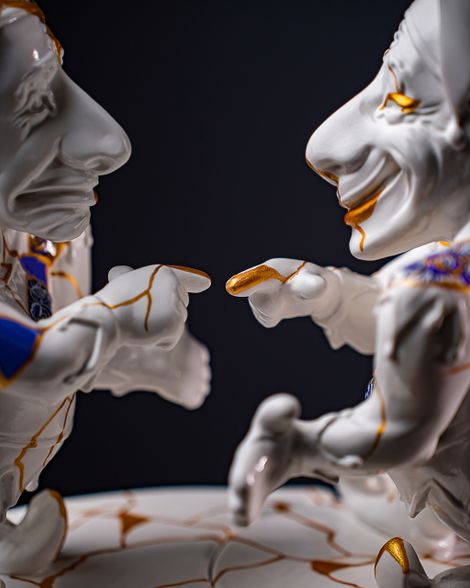 Statuette Gemini – Zodiac Kintsugi