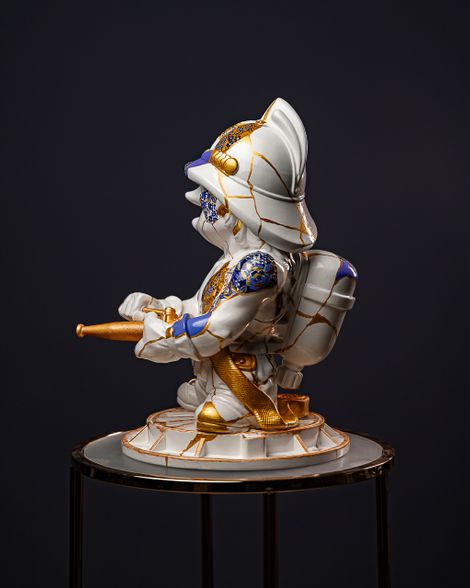 Statuette Aquarius – Zodiac Kintsugi