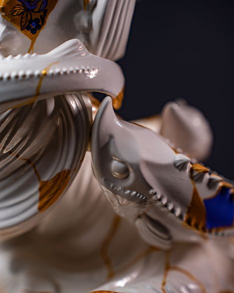 Statuette Pisces – Zodiac Kintsugi