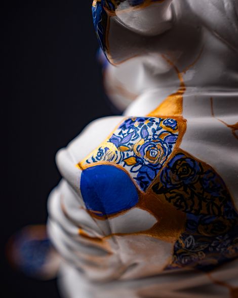 Statuette Taurus – Zodiac Kintsugi