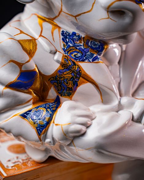 Statuette Taurus – Zodiac Kintsugi