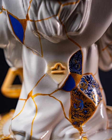 Statuette Libra – Zodiac Kintsugi