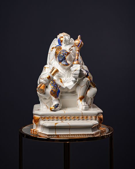 Statuette Leo – Zodiac Kintsugi