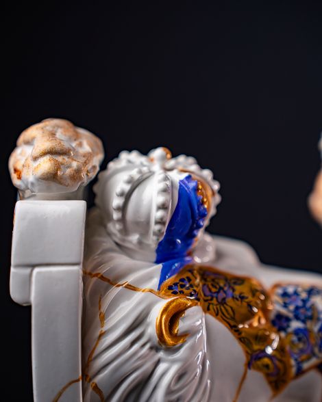 Statuette Leo – Zodiac Kintsugi