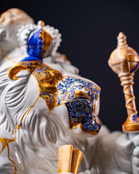 Statuette Leo – Zodiac Kintsugi