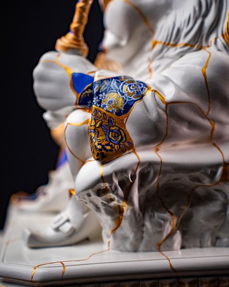 Statuette Leo – Zodiac Kintsugi