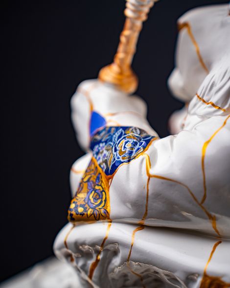 Statuette Leo – Zodiac Kintsugi