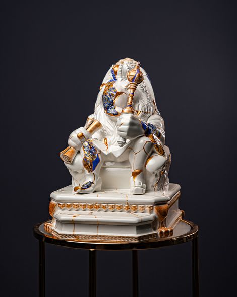 Statuette Leo – Zodiac Kintsugi