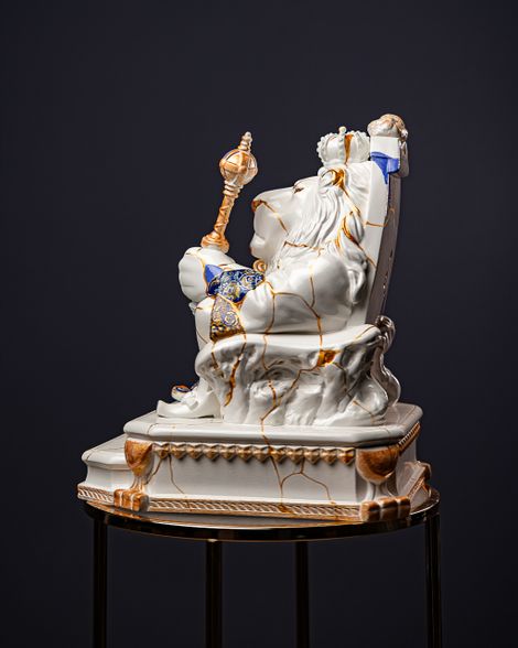 Statuette Leo – Zodiac Kintsugi