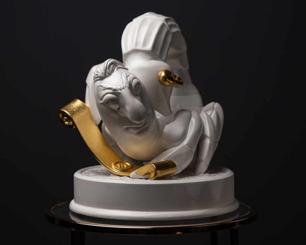 Statuette “Mysterious Scorpio with Gold”