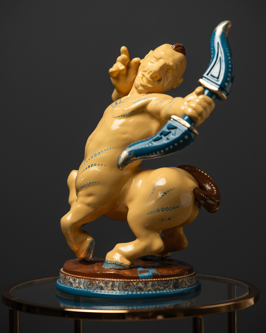 Statoette Sagittarius Blue Masquerade