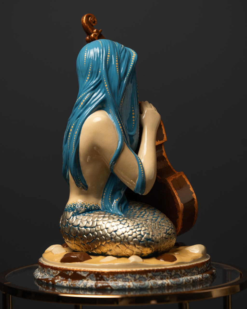 Statuette “Musical Virgo" Blue Masquerade
