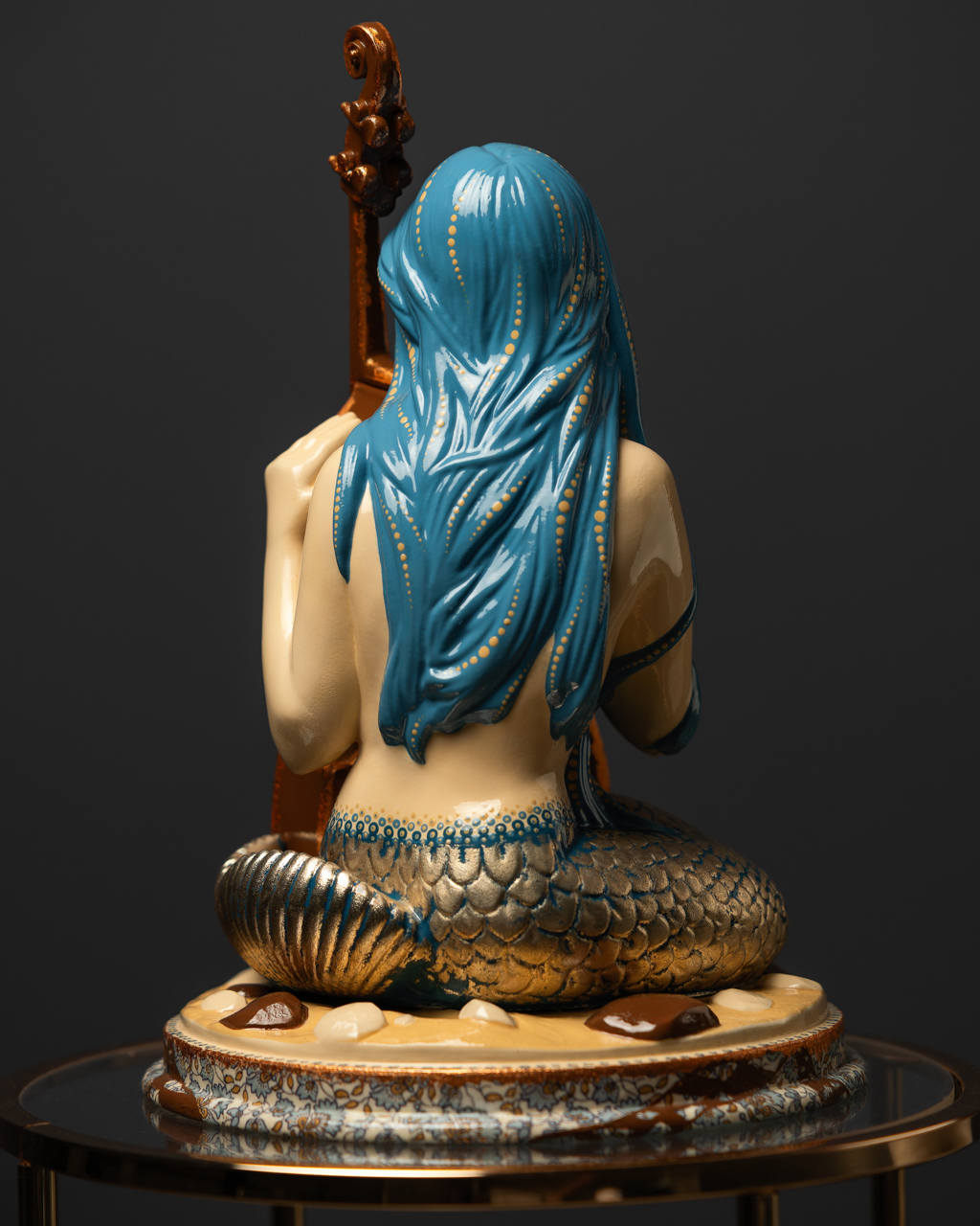 Statuette “Musical Virgo" Blue Masquerade