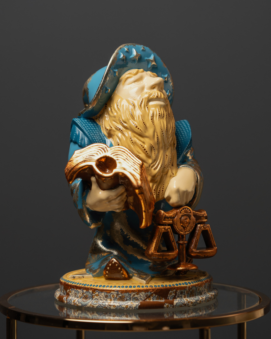 Libra Statuette – Blue Masquerade