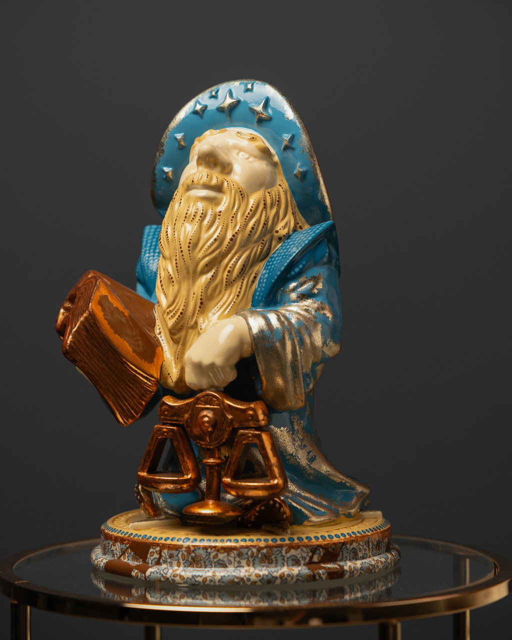 Libra Statuette – Blue Masquerade