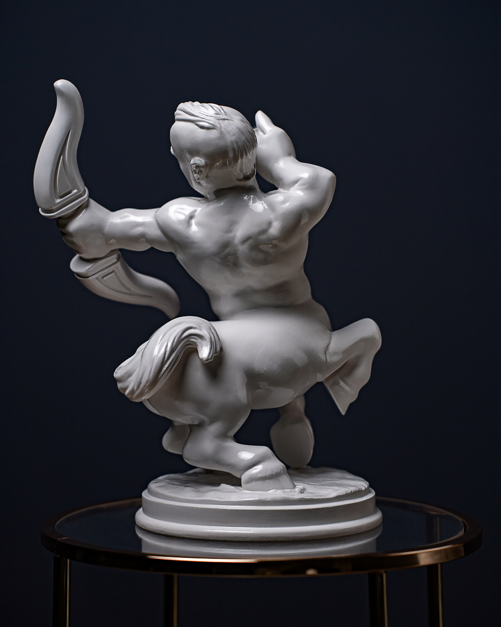 White Statuette Sagittarius