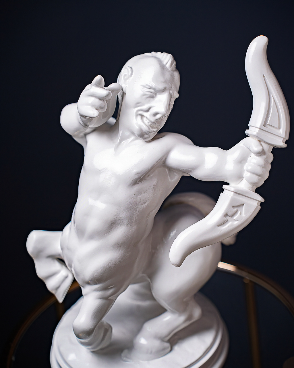 White Statuette Sagittarius