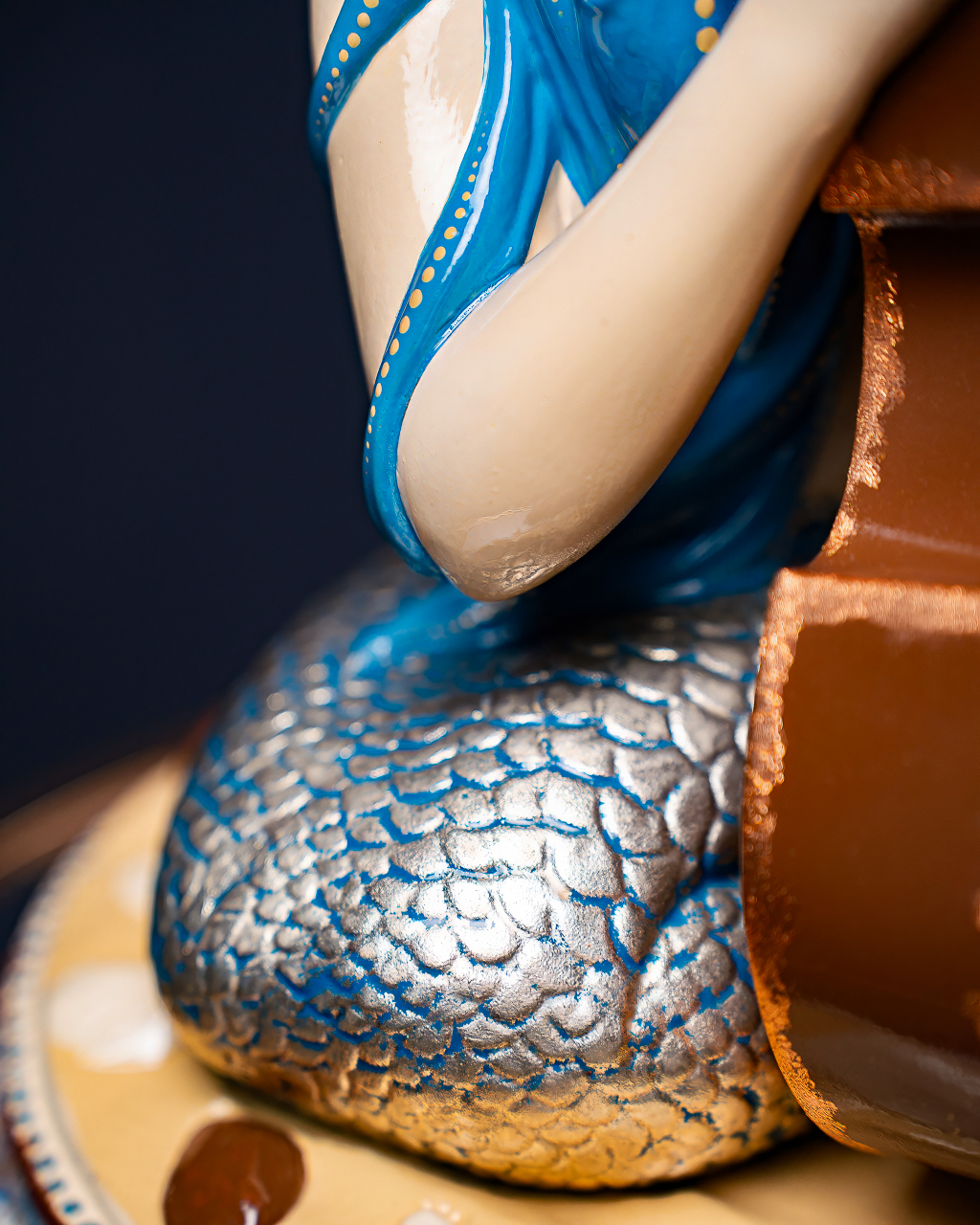 Statuette “Musical Virgo" Blue Masquerade