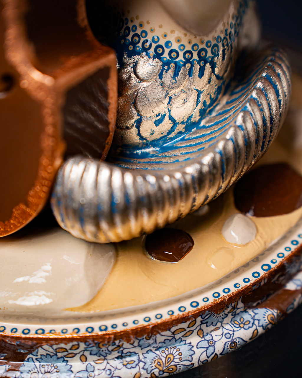 Statuette “Musical Virgo" Blue Masquerade