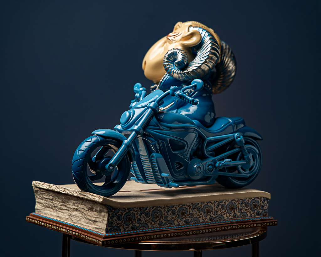 Statuette Aries – Blue Masquerade