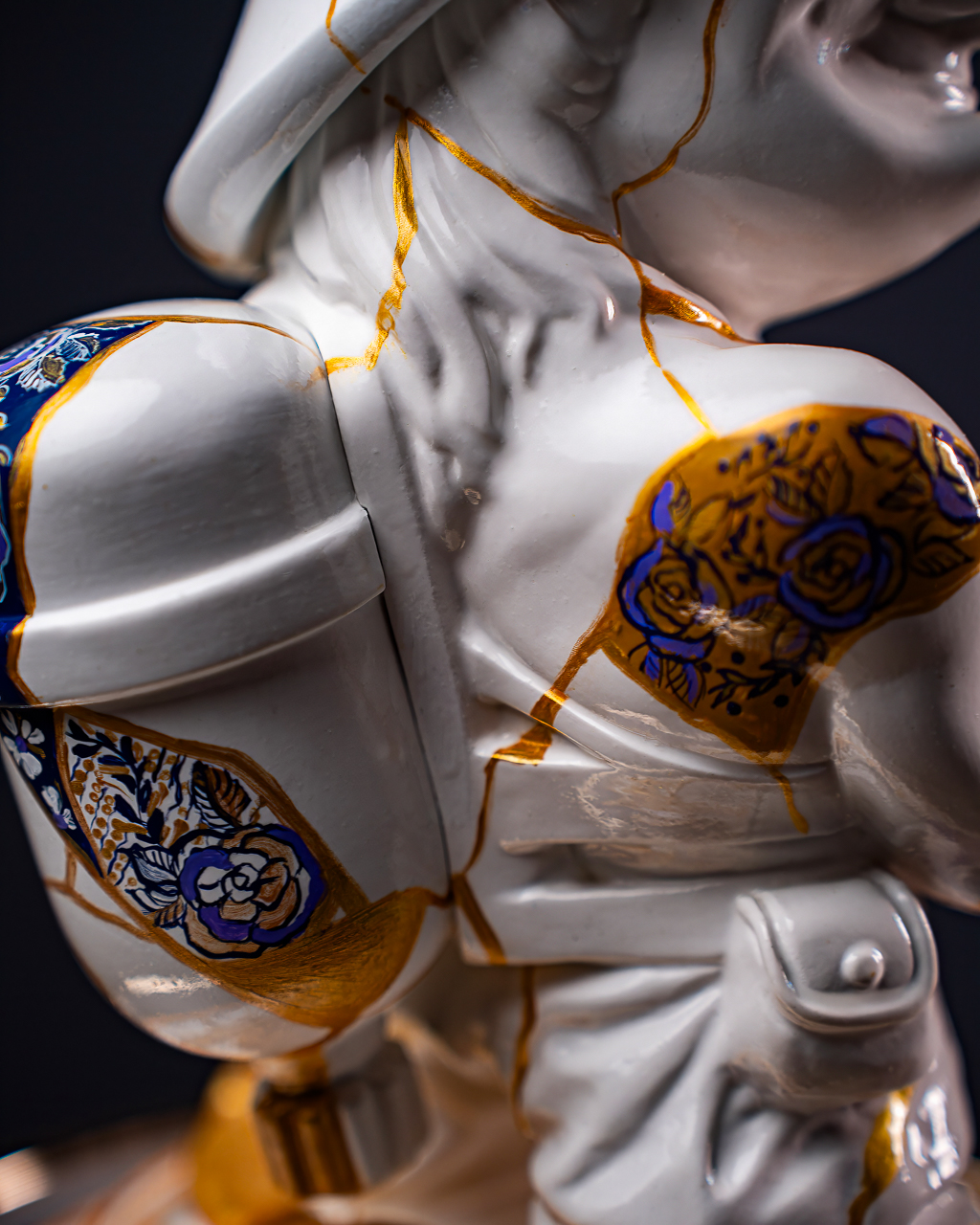 Statuette Aquarius – Zodiac Kintsugi