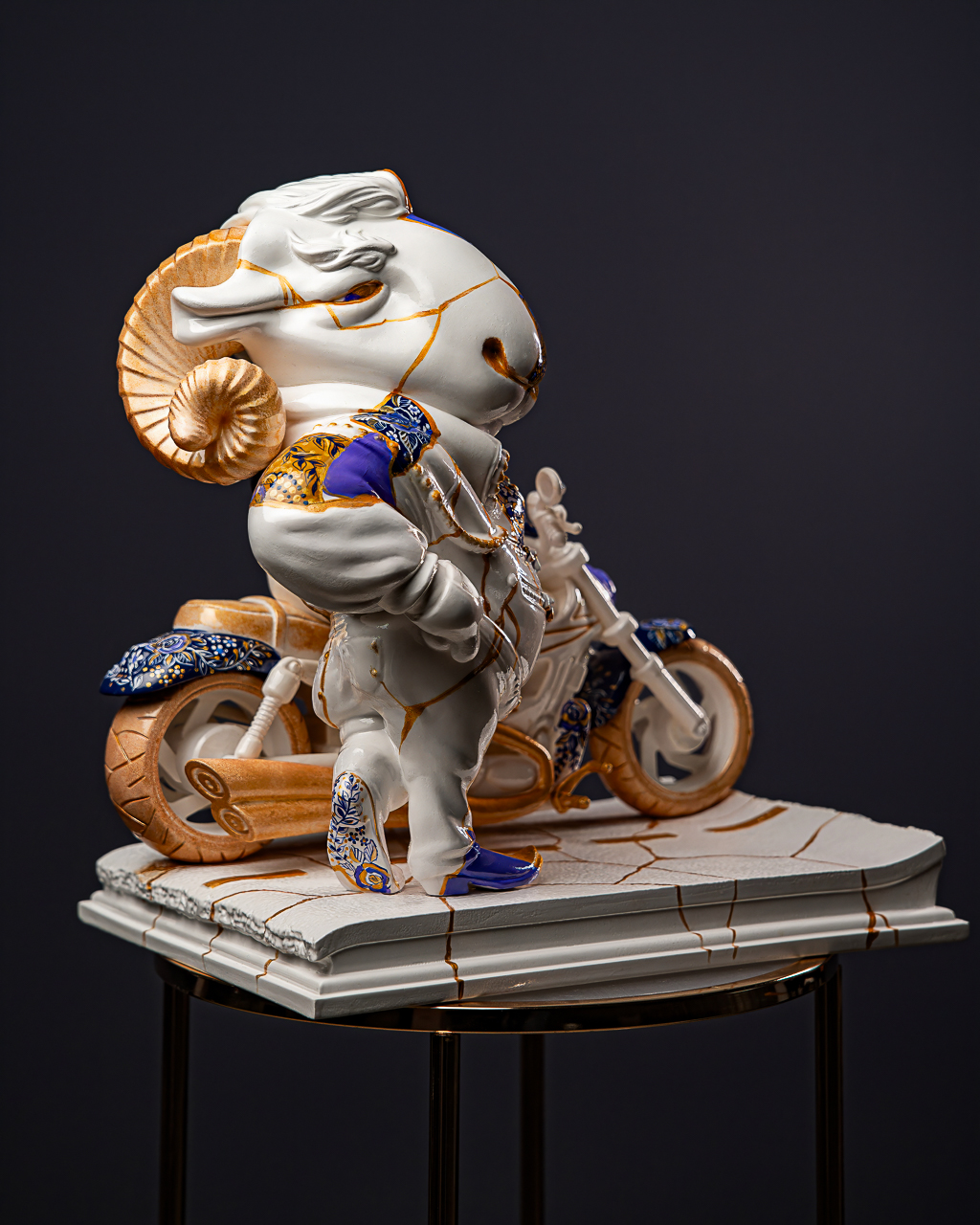 Statuette Aries – Zodiac Kintsugi