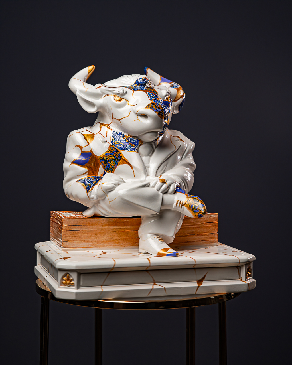 Statuette Taurus – Zodiac Kintsugi