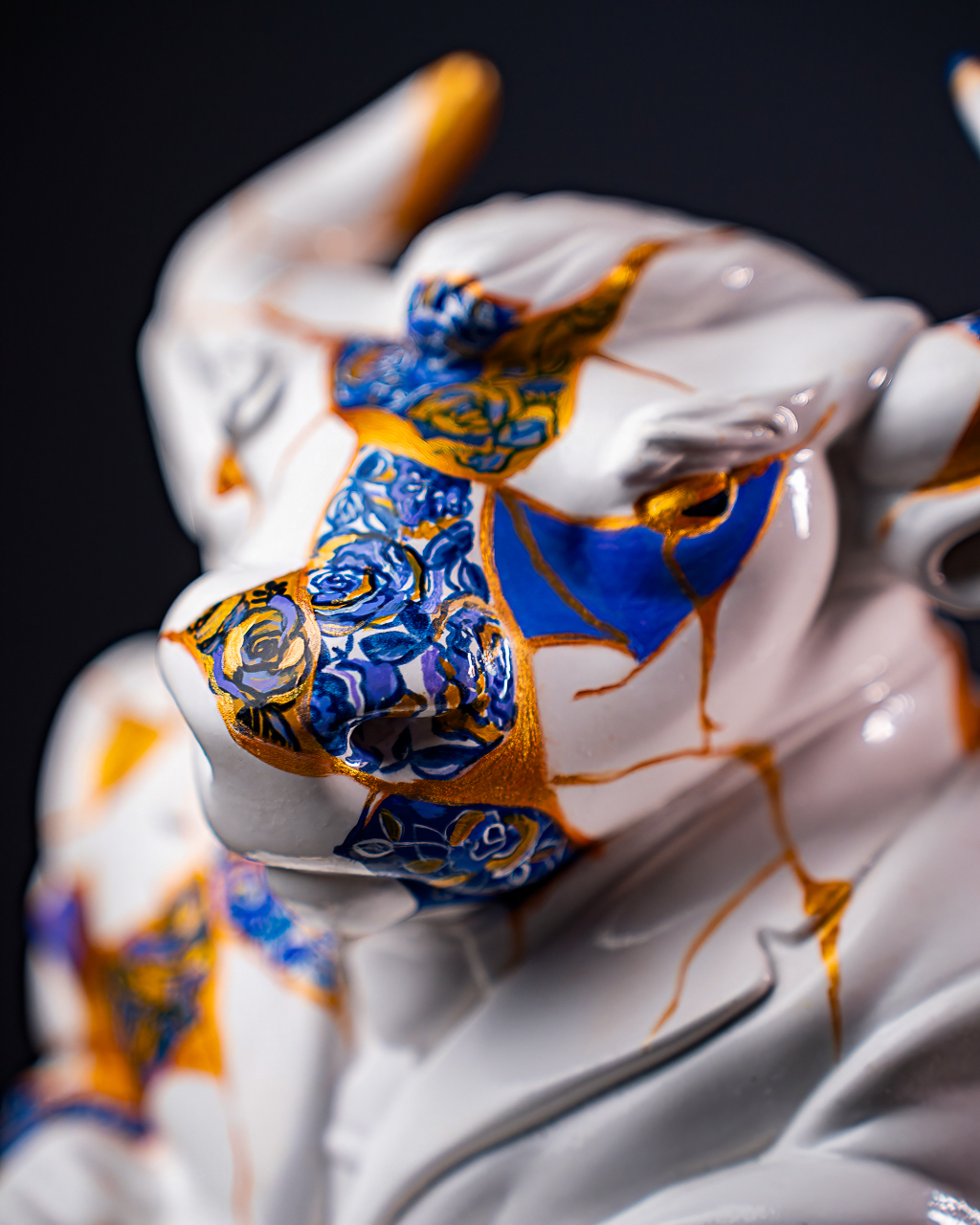 Statuette Taurus – Zodiac Kintsugi