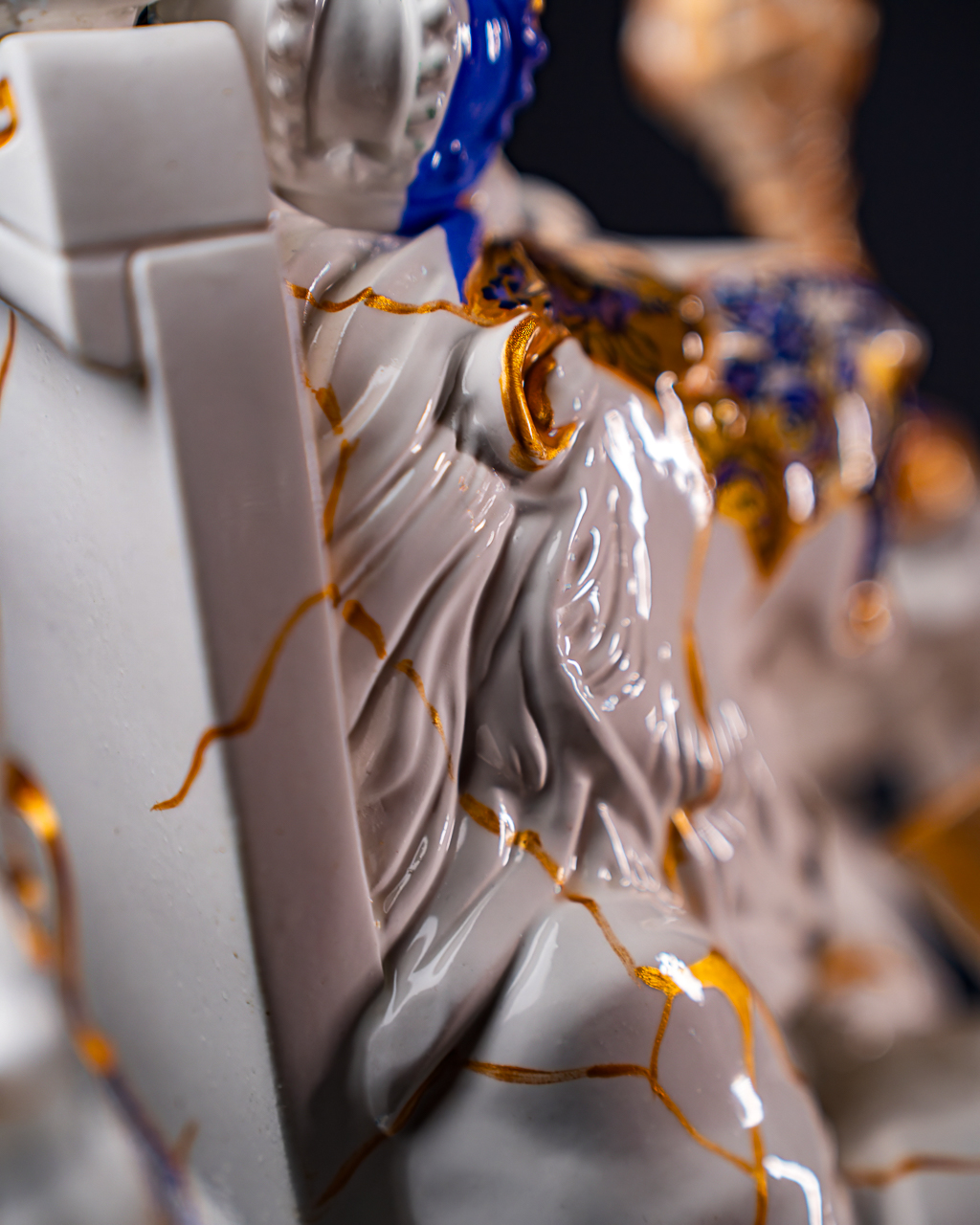 Statuette Leo – Zodiac Kintsugi