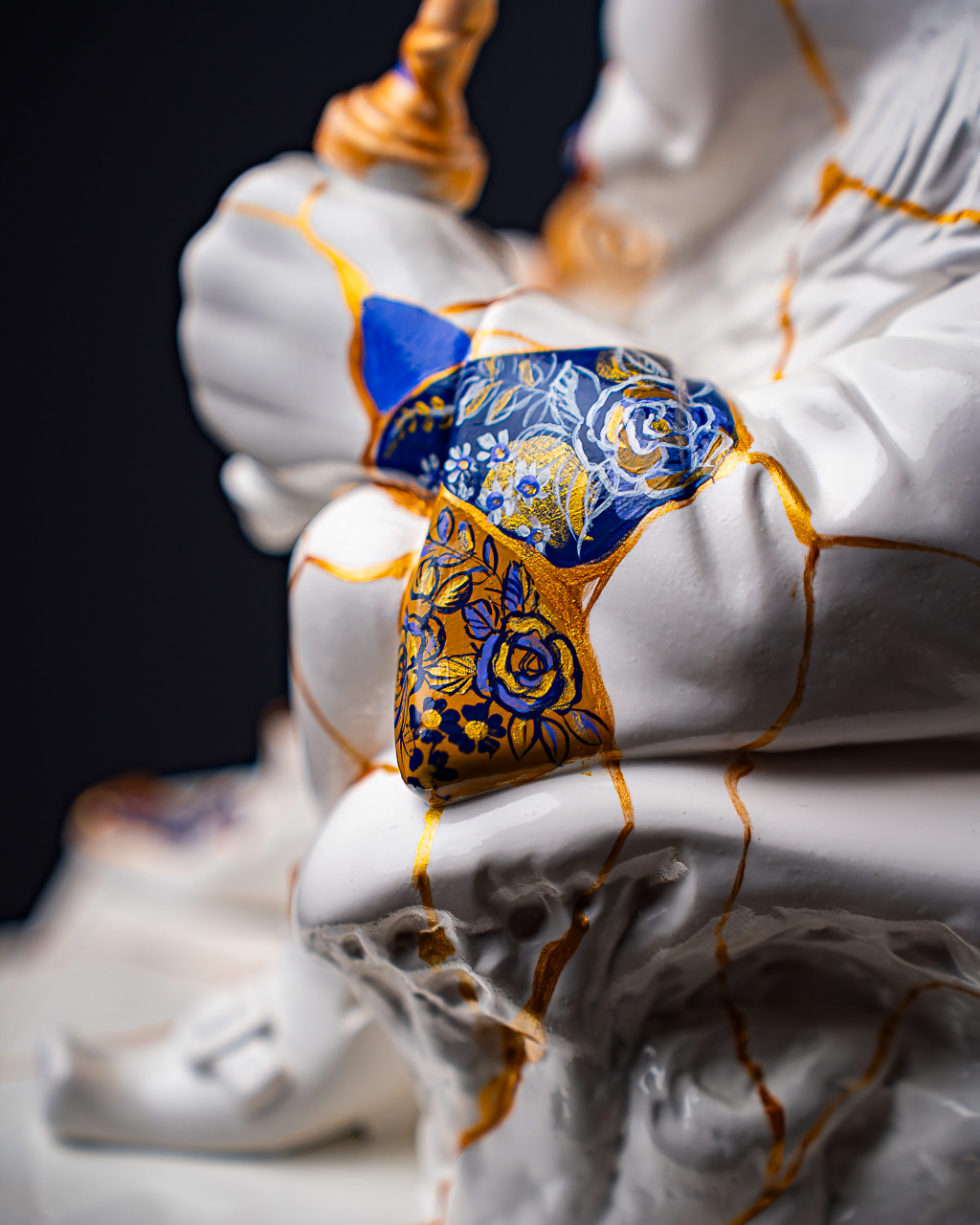 Statuette Leo – Zodiac Kintsugi
