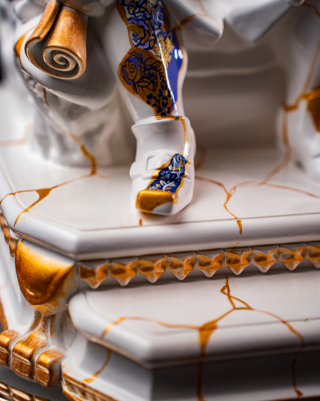 Statuette Leo – Zodiac Kintsugi