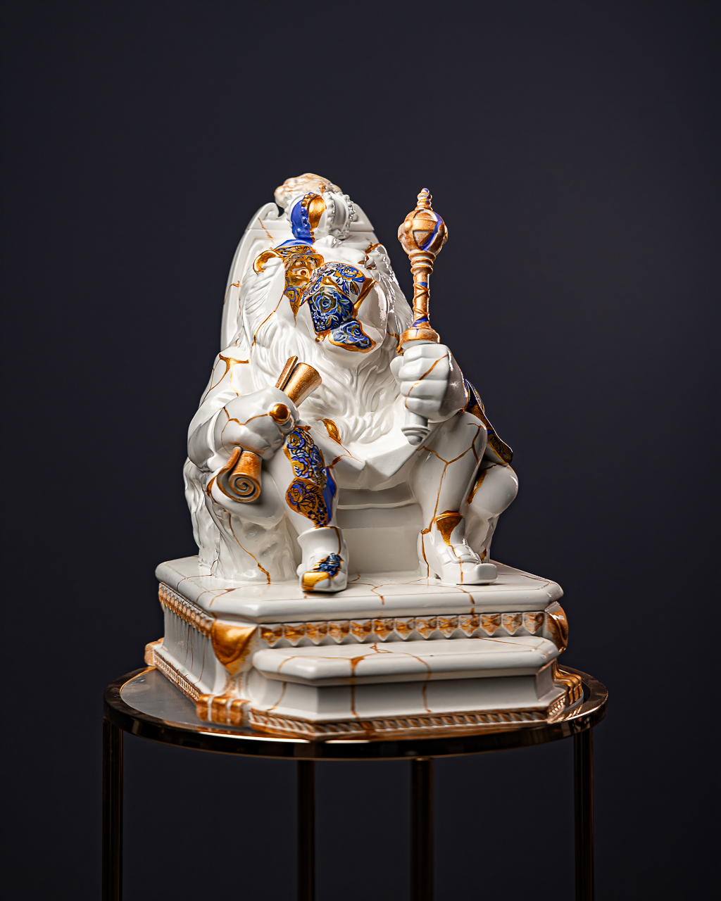Statuette Leo – Zodiac Kintsugi