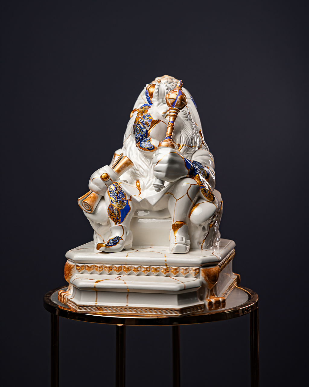 Statuette Leo – Zodiac Kintsugi