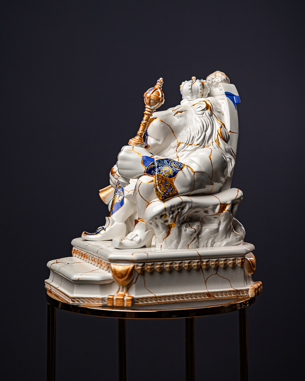 Statuette Leo – Zodiac Kintsugi